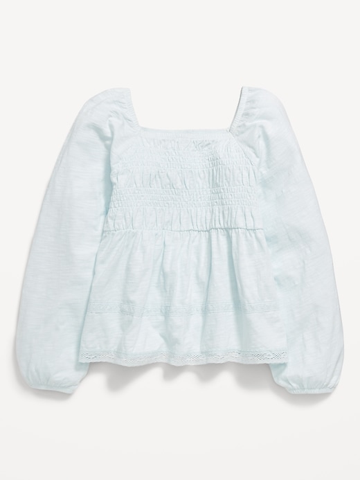 L'image numéro 2 présente Haut à smocks à manches longues pour fille