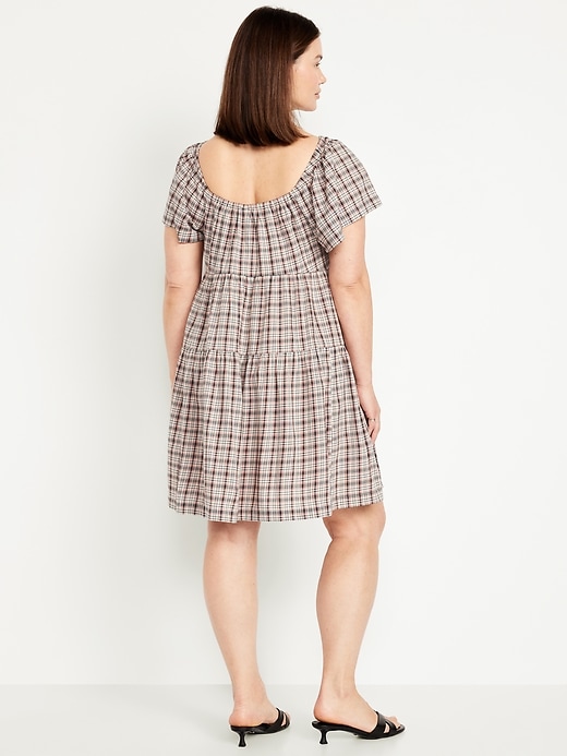 Image number 5 showing, Tiered Mini Swing Dress