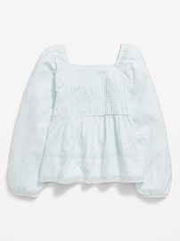 L'image numéro 2 présente Haut à smocks à manches longues pour fille