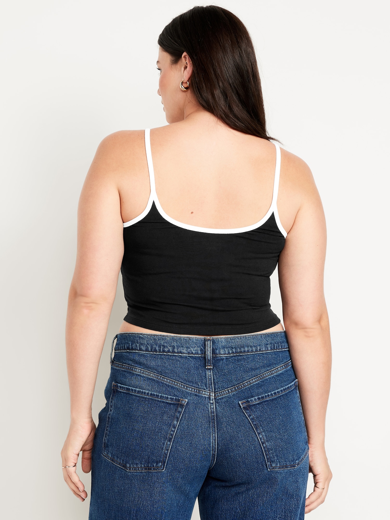 Tipped Jersey Brami Top