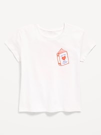 Image number 1 showing, Short-Sleeve Graphic T-Shirt for Girls