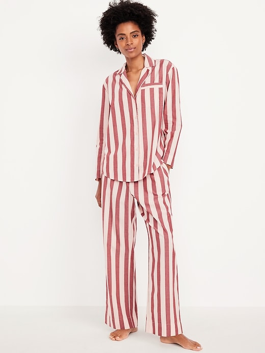 Image number 1 showing, Poplin Pajama Pant Set