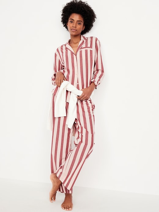 Image number 3 showing, Poplin Pajama Pant Set