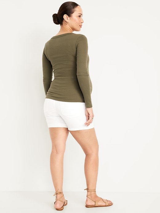 Image number 6 showing, Maternity Full-Panel WOW OG Short -- 5-inch inseam