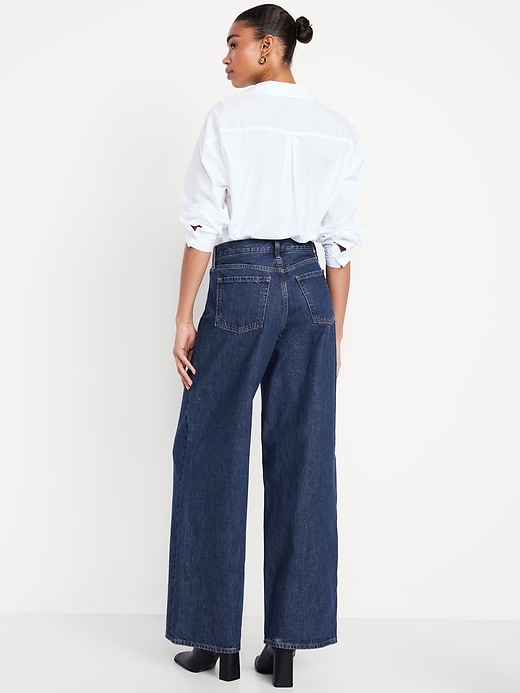 Image number 3 showing, Mid-Rise Wow Baggy Wide-Leg Jeans