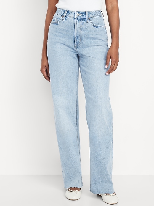 Image number 2 showing, Curvy Extra High-Waisted Wide-Leg Jeans