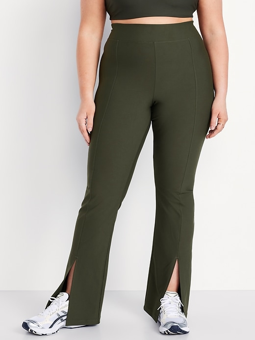 Image number 6 showing, Extra High-Waisted PowerSoft Split-Flare Leggings