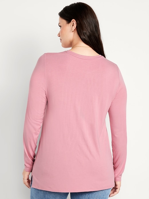 Image number 5 showing, Luxe Long-Sleeve Crew-Neck Tunic