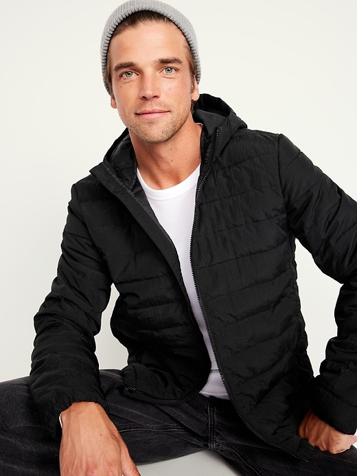 Image number 3 showing, Water-Resistant Narrow-Channel Nylon Puffer Jacket