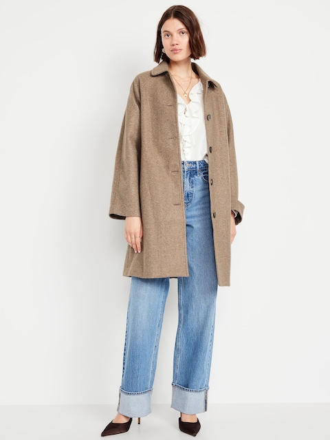 Manteau hydrorésistant boutonné sur le devant - Chêne Sierra