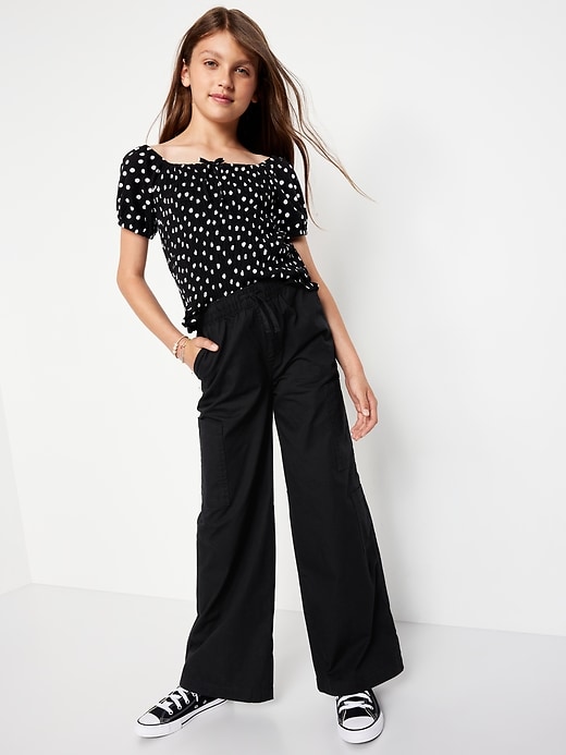 Image number 3 showing, Pull-On Super Baggy Cargo Pants for Girls