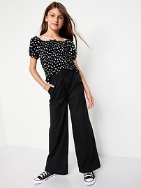 Image number 3 showing, Pull-On Super Baggy Cargo Pants for Girls
