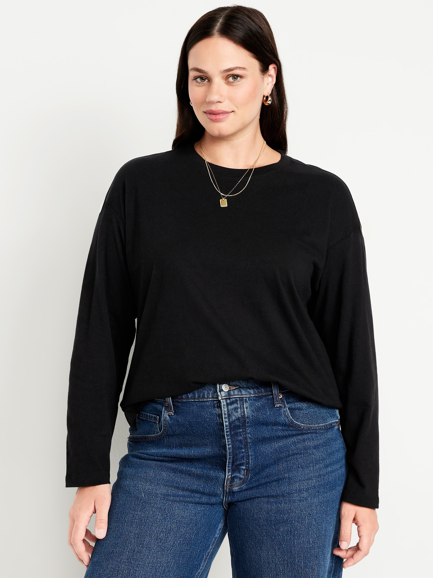 トップス Olde steader Crew Neck Longsleeve Vintage Crew-Neck T-Shirt | Old Navy