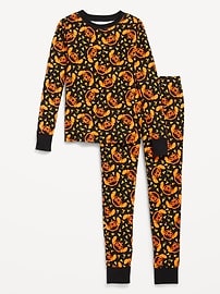 View large product image 3 of 3. Disney© Halloween Stitch Snug-Fit Graphic Pajama Set for Girls