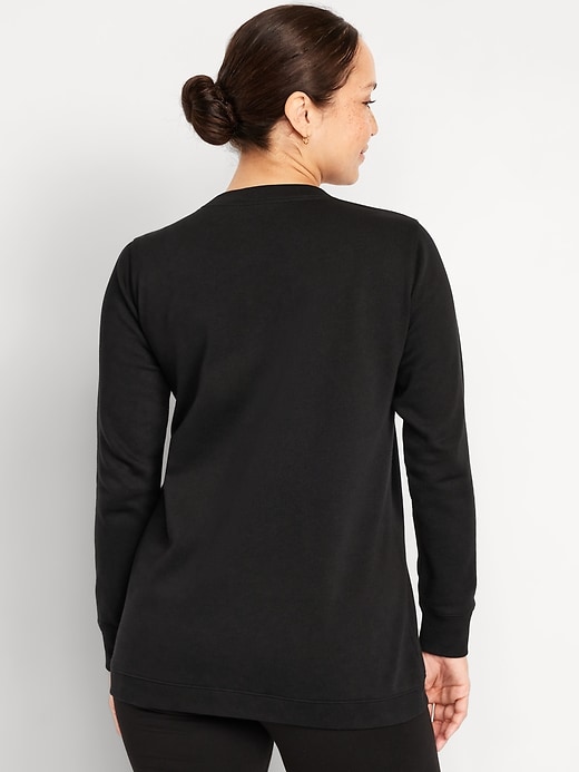 Image number 6 showing, Maternity SoComfy Crossover Nursing Tunic Sweatshirt