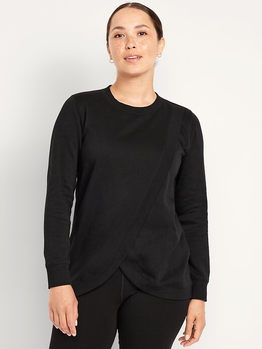 Image number 1 showing, Maternity Cross-Front Nursing Tunic