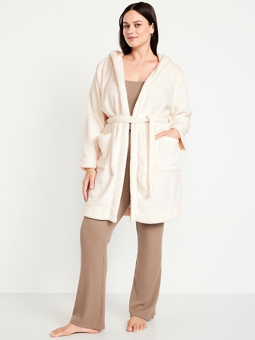 Image number 5 showing, Cozy Terry Hooded Robe