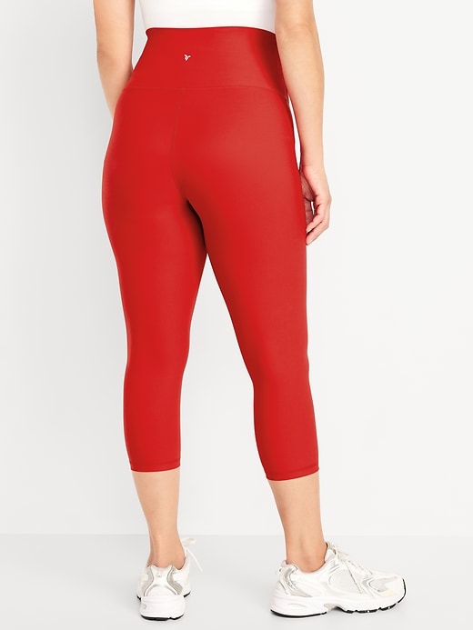 Image number 2 showing, Maternity Full-Panel PowerSoft Crop Leggings