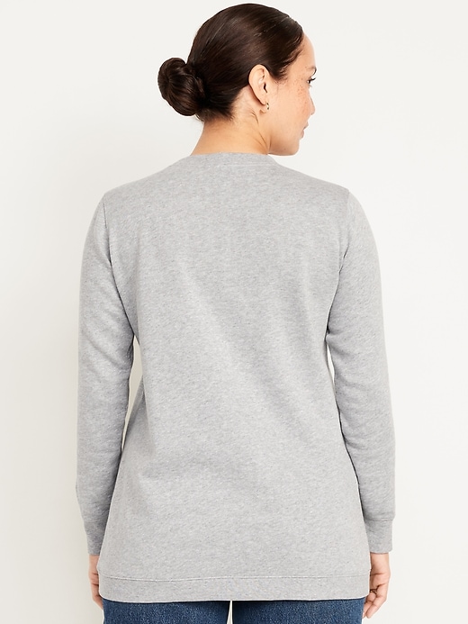 Image number 2 showing, Maternity SoComfy Crossover Nursing Tunic Sweatshirt