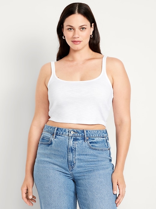 Image number 4 showing, Cropped Pointelle Cami Top