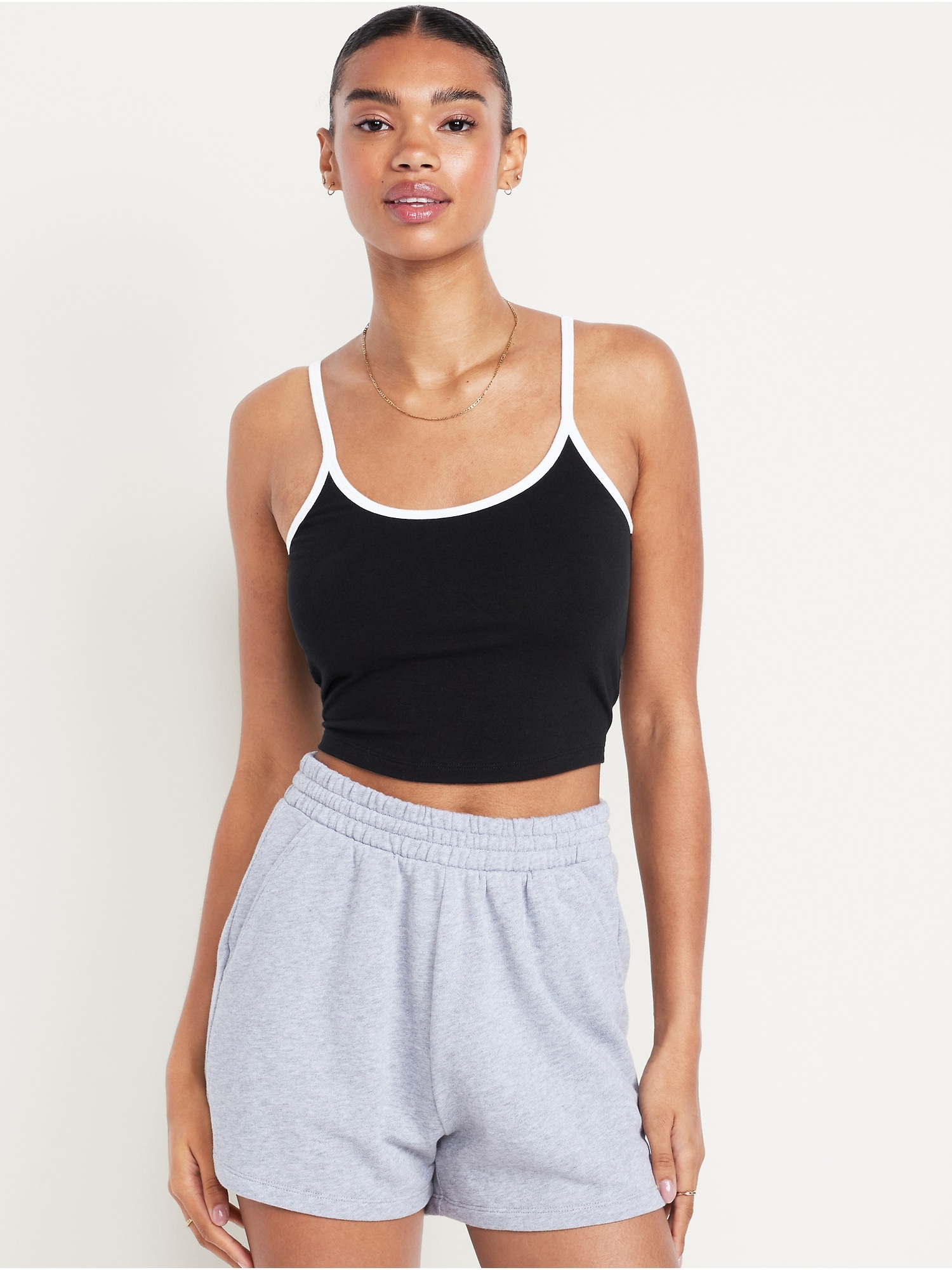 Tipped Jersey Brami Top