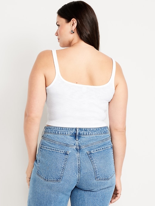 Image number 5 showing, Cropped Pointelle Cami Top
