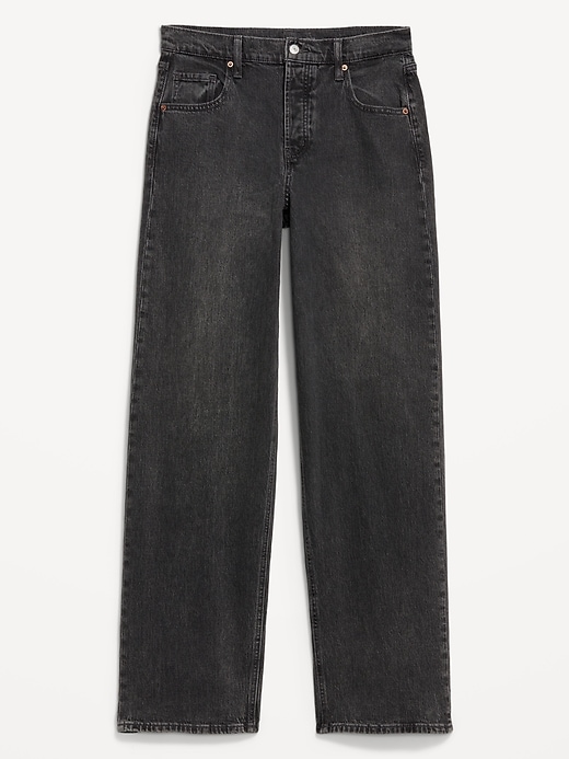 Image number 8 showing, Mid-Rise Slouchy Wide-Leg Jeans