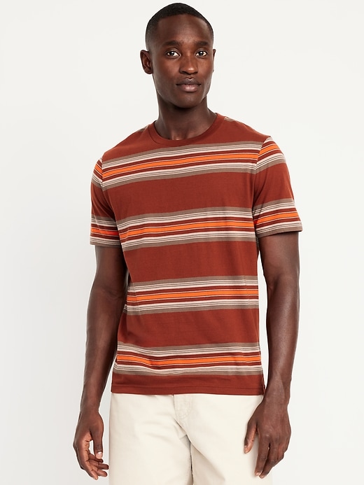 Image number 1 showing, Crew-Neck Striped T-Shirt
