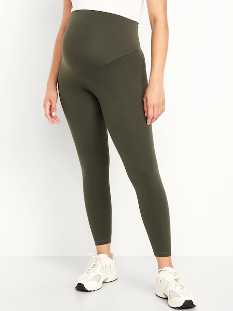 Maternity Full Panel StudioSmooth 7/8 Leggings - Ancient Forest