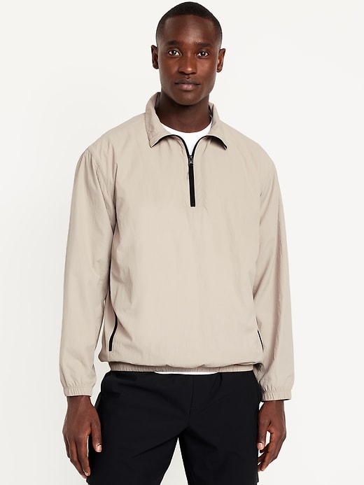 Image number 1 showing, Dynamic Woven Quarter-Zip Windbreaker
