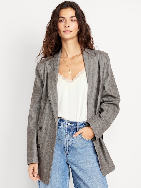 Blazer croisé surdimensionné