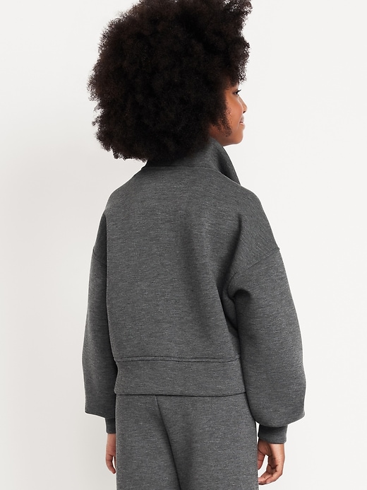 Image number 2 showing, Half-Zip Bounce Fleece Pullover Sweatshirt for Girls