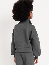 Image number 2 showing, Half-Zip Bounce Fleece Pullover Sweatshirt for Girls