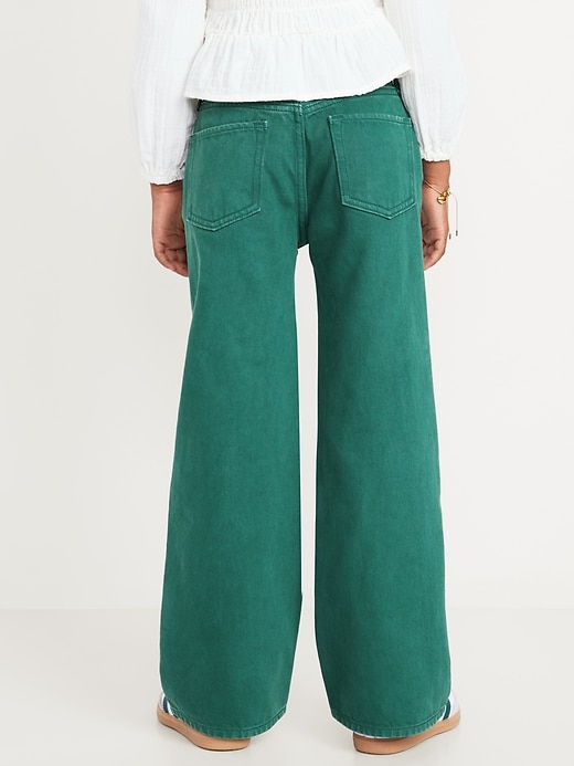 Image number 2 showing, High-Waisted Baggy Wide-Leg Jeans for Girls