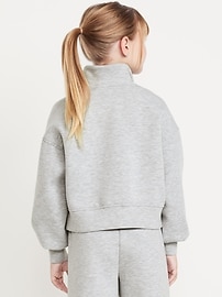 Image number 2 showing, Half-Zip Bounce Fleece Pullover Sweatshirt for Girls