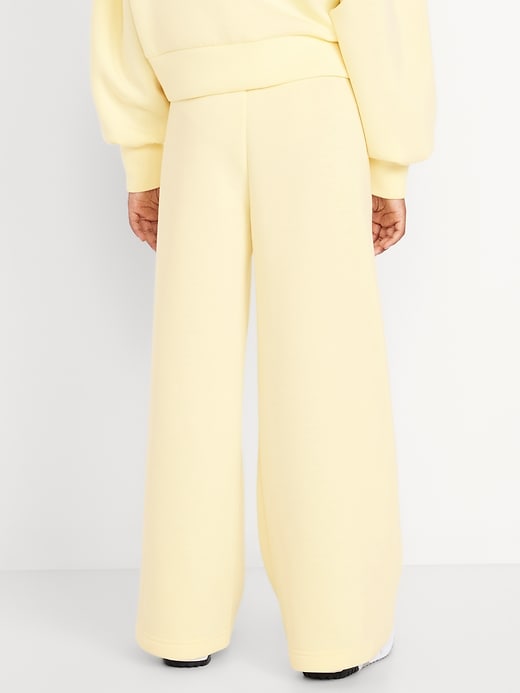 Image number 2 showing, High-Waisted Bounce Fleece Wide-Leg Sweatpants for Girls