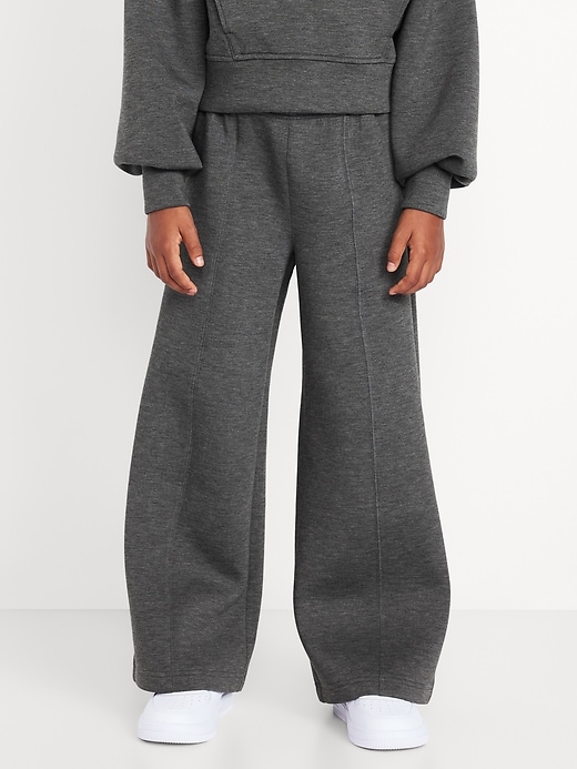 Image number 1 showing, High-Waisted Bounce Fleece Wide-Leg Sweatpants for Girls