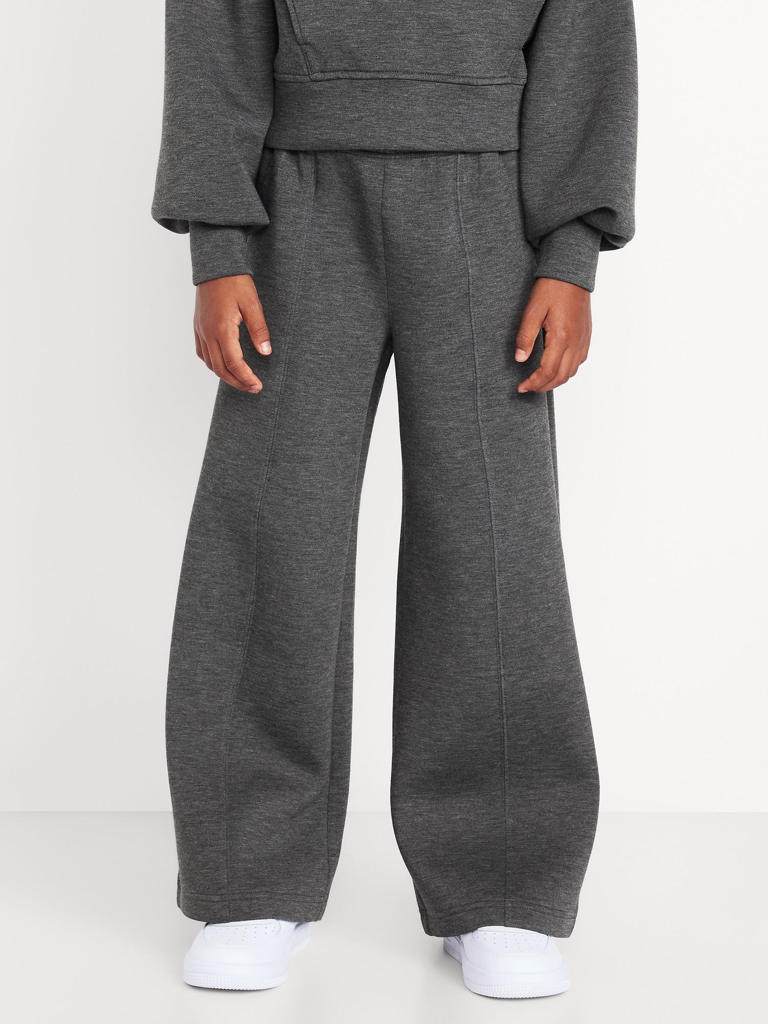 High-Waisted Bounce Fleece Wide-Leg Sweatpants for Girls