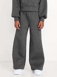 Image number 1 showing, High-Waisted Bounce Fleece Wide-Leg Sweatpants for Girls
