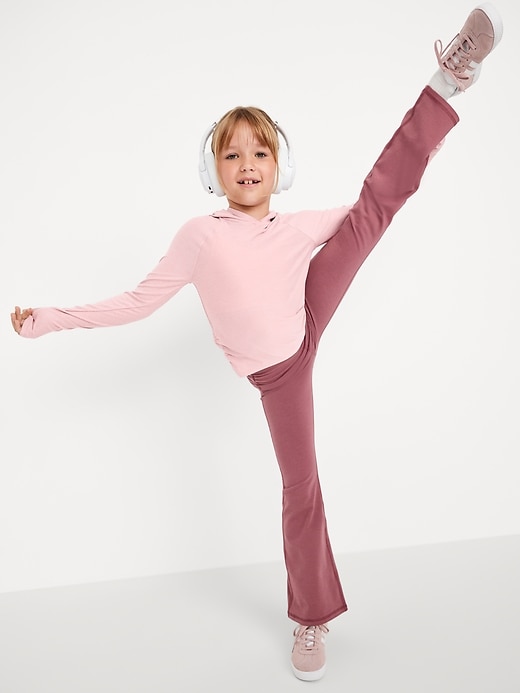 Image number 1 showing, CloudMotion Side-Ruched Performance Hoodie for Girls
