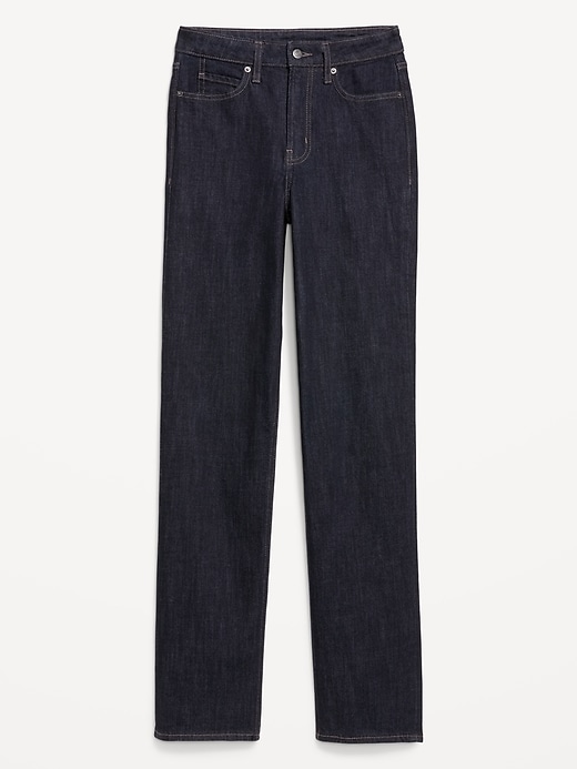 Voir une image plus grande du produit 1 de 2. Jean droit à taille très haute