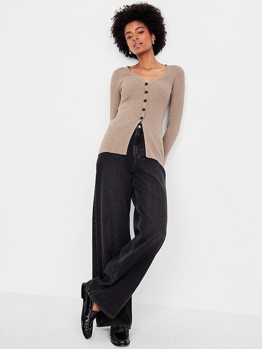 Image number 3 showing, SoSoft Lite V-Neck Cardigan Sweater