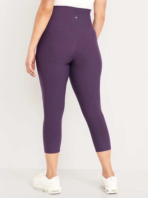 Image number 2 showing, Maternity Full-Panel PowerSoft Crop Leggings