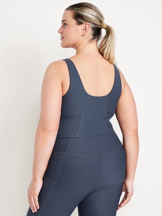 Image number 8 showing, Light Support PowerSoft Rib Longline Sports Bra