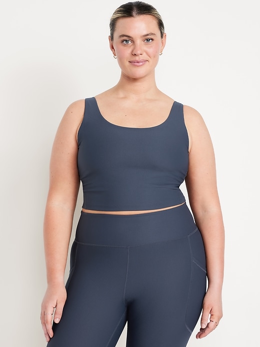 Image number 7 showing, Light Support PowerSoft Rib Longline Sports Bra