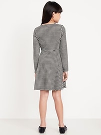 Image number 2 showing, Printed Long-Sleeve Fit and Flare Dress for Girls