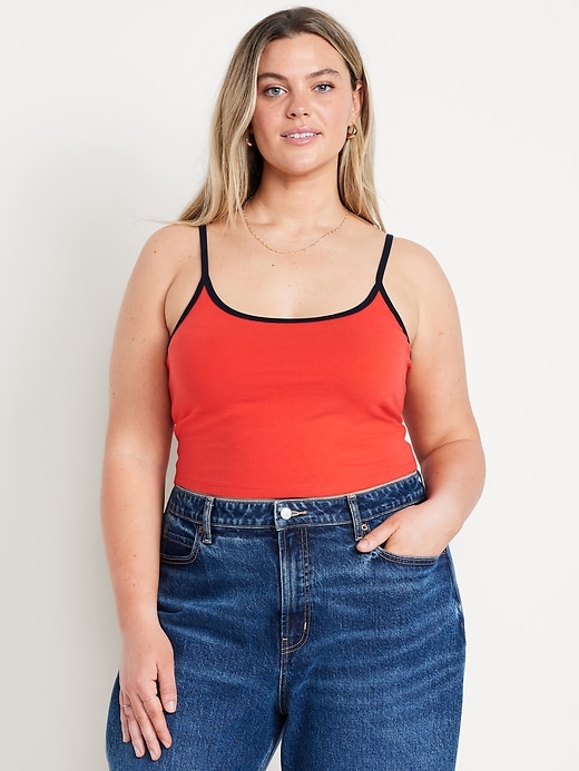 Image number 4 showing, Tipped Jersey Brami Top