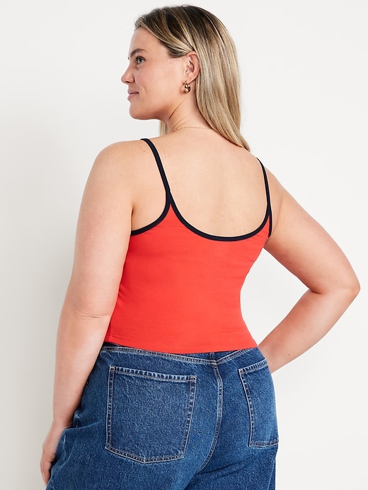 Image number 5 showing, Tipped Jersey Brami Top