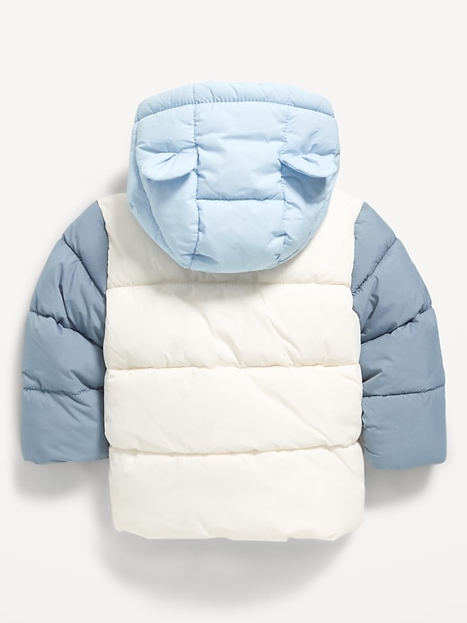 Image number 2 showing, Water-Resistant Hooded Critter Puffer Jacket for Baby