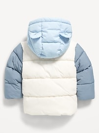 Image number 2 showing, Water-Resistant Hooded Critter Puffer Jacket for Baby
